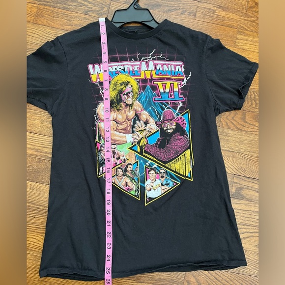 WrestleMania VI Shirt Women's Medium Ultimate Warrior Macho Man Graphic - Picture 8 of 8